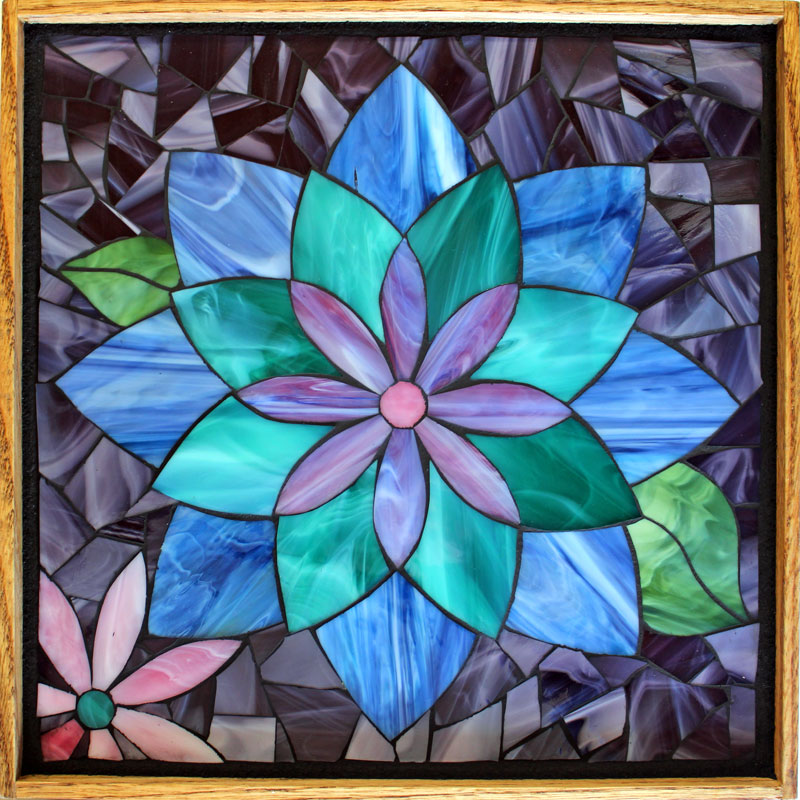 Kasia Mosaics Classes » 2 Day – In Studio – Stained Glass Mosaic Flower ...